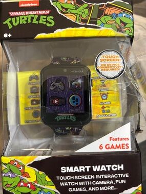 Nickelodeon Teenage Mutant Ninja Turtles Black and Green Kids Smart Watch